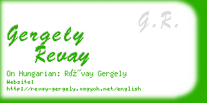 gergely revay business card